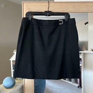 Ann Taylor LOFT Mini Skirt with distressed belt buckle